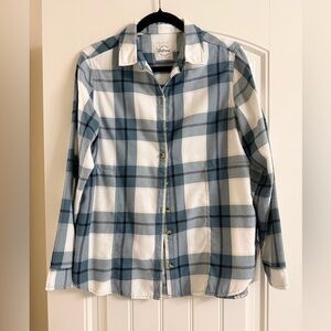 Jachs Girlfriend Green and White Checkered Shirt